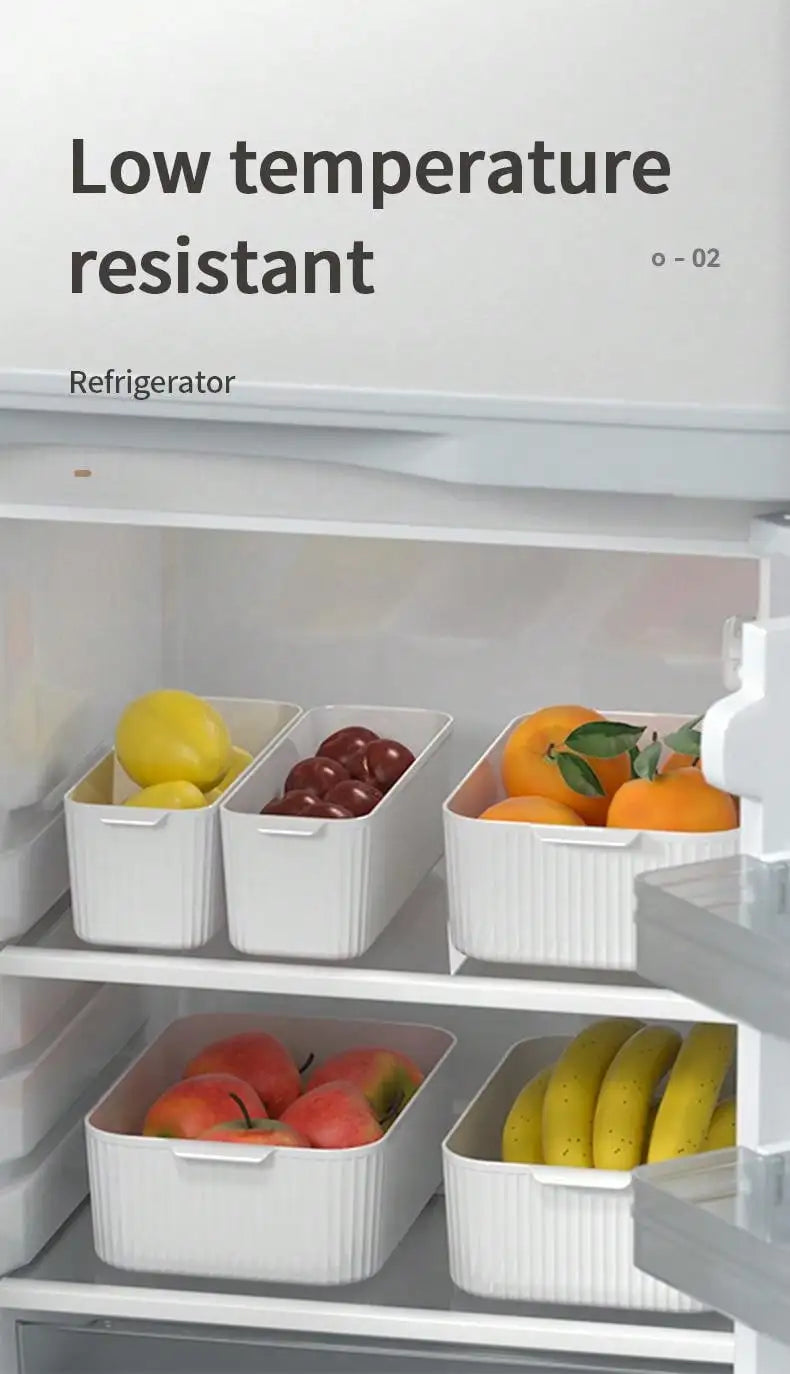 Multifunctional Plastic Storage Box with Handle, Desktop Organizer for Kitchen, Bathroom & Cabinet