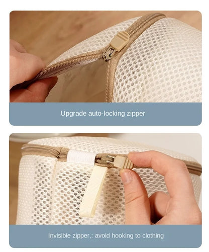 Bra Laundry Bag, Reusable Lingerie Washing Bag for Bras and Underwear, Thickened Polyester Protective Wash Bag