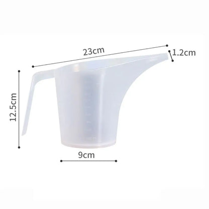 1000ML Tip Mouth Measuring Cup – Plastic Graduated Funnel Pitcher Jug with Long Spout Liquid Container