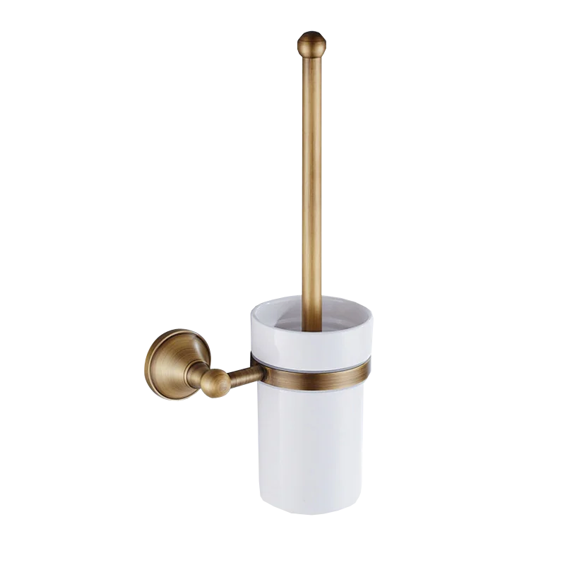 Luxury Solid Brass Bathroom Accessories Set, Antique Brass Towel Bar, Paper Holder, Towel Ring & Robe Hook