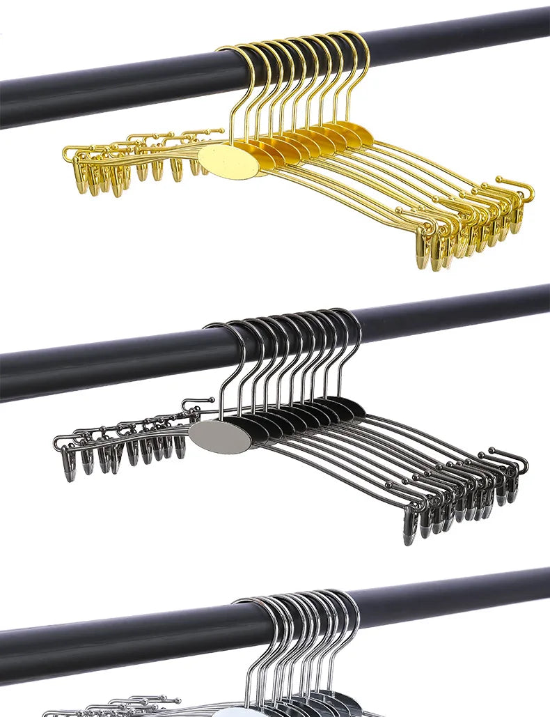 Metal Multi-Hook Underwear Hanger Set (5PCS) – Heavy-Duty Clips Rack for Socks, Bras & Small Clothes