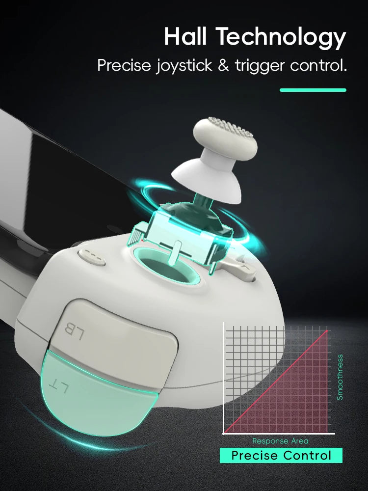 DATA FROG X3 Wireless Game Controller for Android, Switch, and PC, Bluetooth Mobile Gaming Gamepad with Hall-Linear Triggers for PUBG, COD, FIFA, and Mobile Games