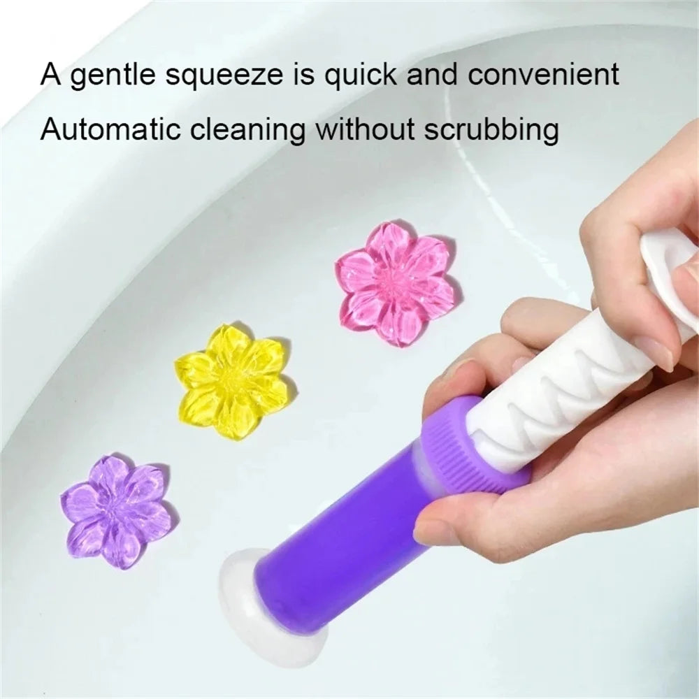 Multipack Flower Aroma Toilet Cleaning Gel – Toilet Deodorant Cleaner for Odor Removal, Household Cleaning Supplies