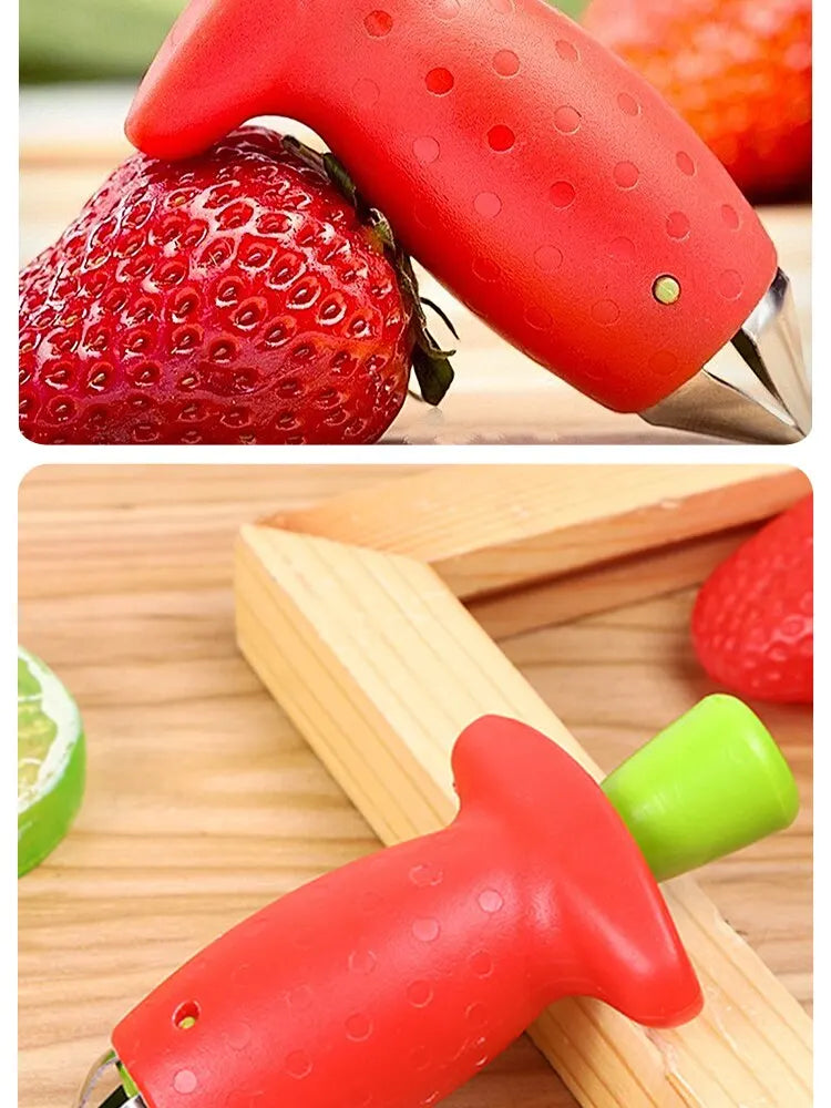1pc Strawberry Stem Remover Tomato Stem Remover Pineapple Hole Seed Remover Vegetable Cutter Kitchen Gadget