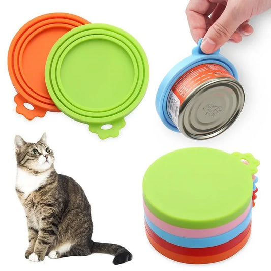 Silicone Pet Food Can Lid – Reusable Sealed Cover for Dog and Cat Food Storage
