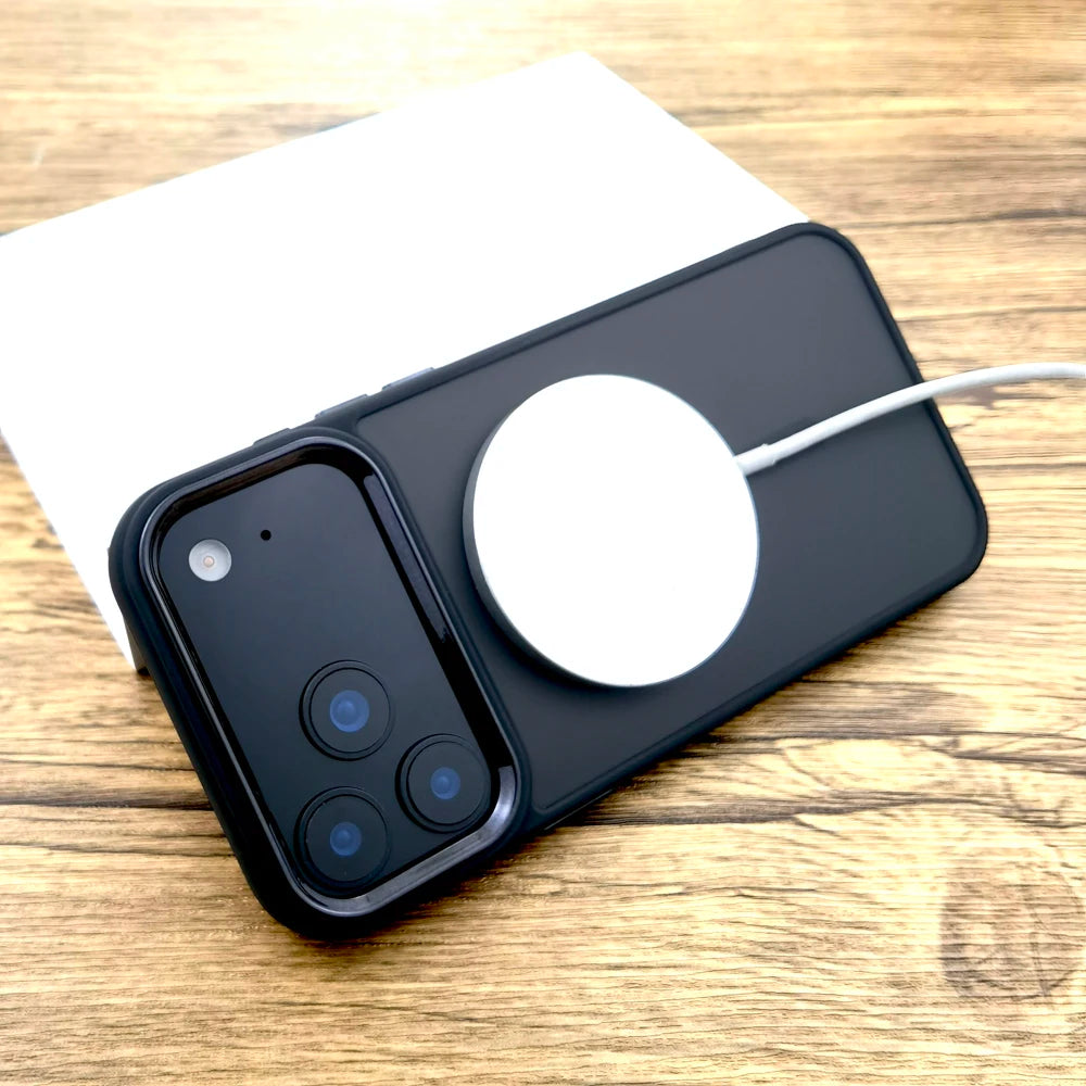 Luxury Matte Translucent Case For iPhone 17 Series Magsafe Mag Safe Wireless Charge Covers