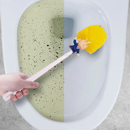 Funny Toilet Cleaning Brush – Novelty Duck Bathroom Toilet Brush with Holder, Fun Household Accessory