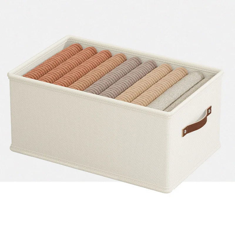 Oxford Fabric Storage Basket – Uncovered Clothing & Toy Organizer Box for Bedroom & Cabinet