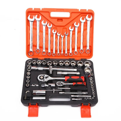ZTEN 61-Piece Combination Tool Set, Household & Car Repair Manual Tool Kit with Socket and Wrench Set