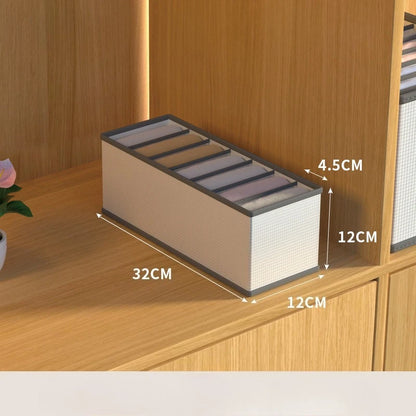 Foldable Fabric Drawer Organizers with Handles – Multi-Compartment Storage Boxes for Clothes & Bedding