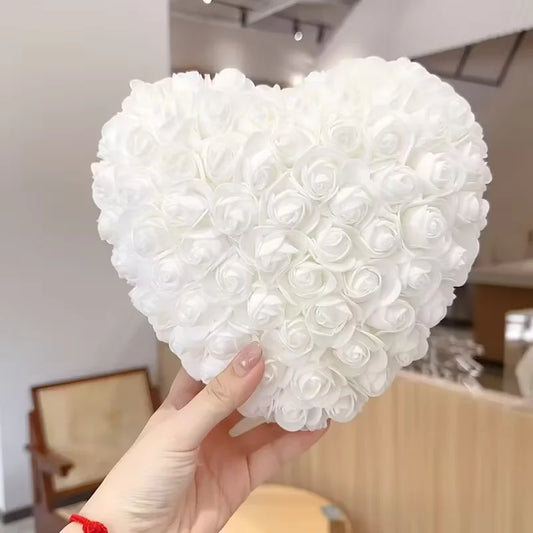 15cm 3D Heart-Shaped Artificial Rose Flower, Romantic Decorative Gift for Valentine’s Day, Mother’s Day, Graduation, Birthday, and Wedding Décor