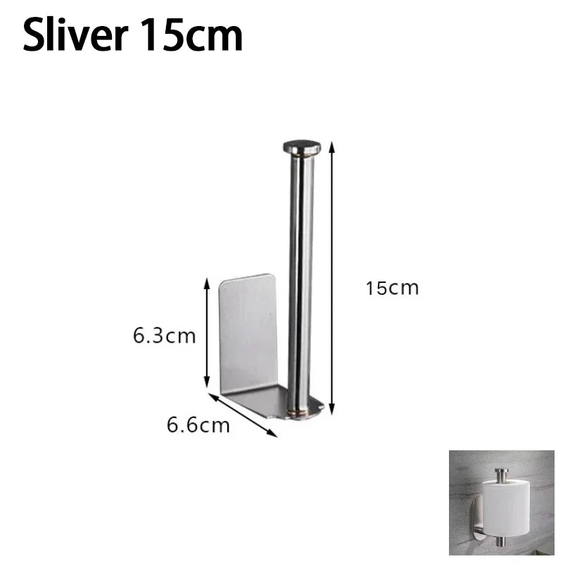 Stainless Steel Kitchen Towel Holder – Under Sink Paper Towel Holder & Storage Rack Organizer