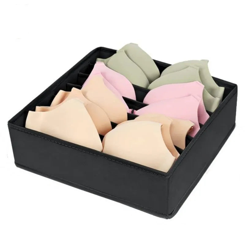 Underwear Drawer Organizer Box – Bra, Socks & Clothes Storage for Cabinet, Closet & Wardrobe