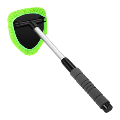 Telescopic Car Window Windshield Cleaning Brush Set – Microfiber Glass Cleaner Mist Scraper Eliminator