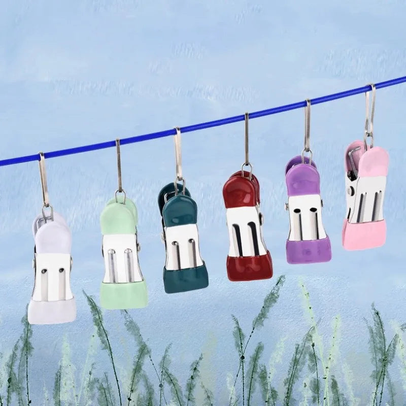 12–36PCS Plastic Clothes Pins with Storage Box, Multi-Purpose Laundry & Food Clips