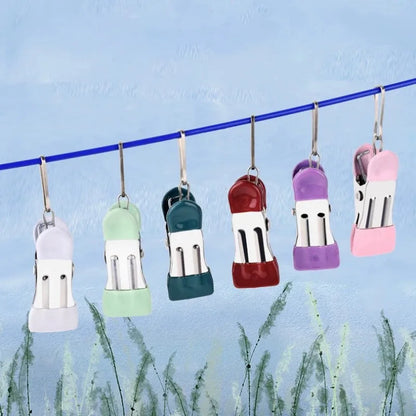 12–36PCS Plastic Clothes Pins with Storage Box, Multi-Purpose Laundry & Food Clips
