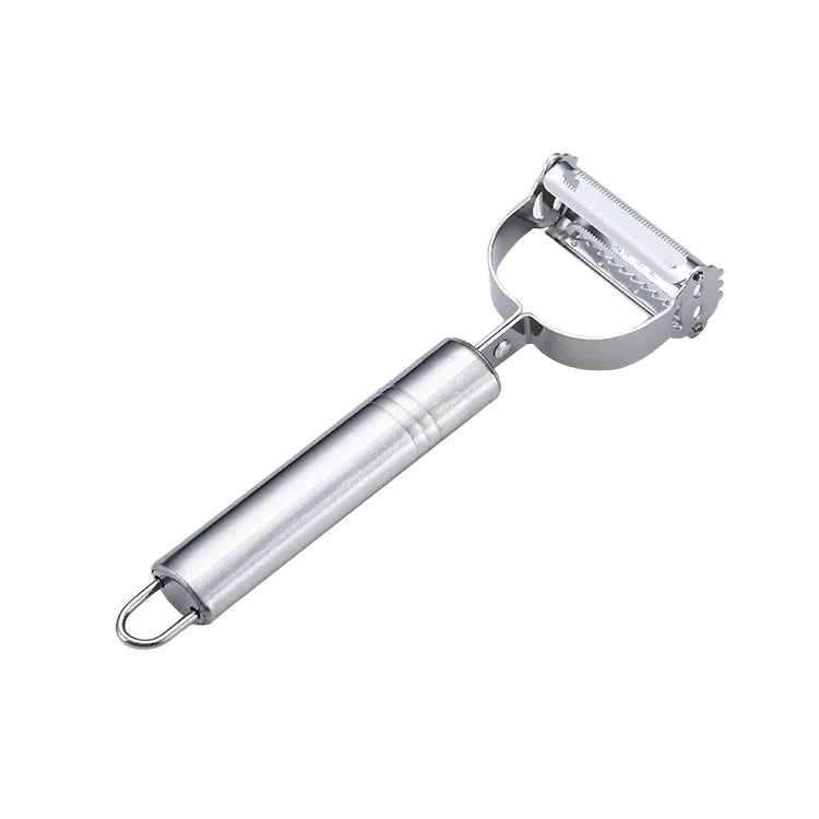 Stainless Steel Vegetable Peeler, Multifunctional Double-Head Fruit Peeler and Julienner for Kitchen Use