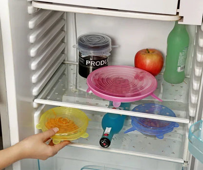 Silicone Stretch Lid – Reusable Food Cover Sealed Bowl Storage Kitchen Accessory