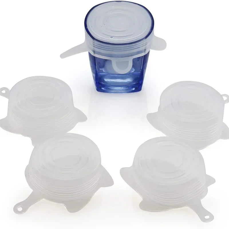 Small Silicone Stretch Lids 8 Pack – 2.5 Inch Reusable Stretch Covers for Cups, Cans, and Wide Mouth Mason Jars