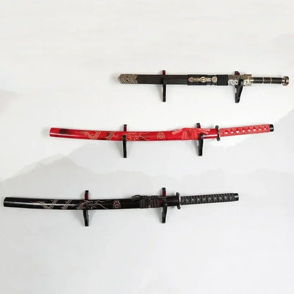 Wall Katana Sword Shelf Support Wooden Real Japanese Katana Samurai Sabre Wall Storage Rack Knife Display Holder Home Organizer