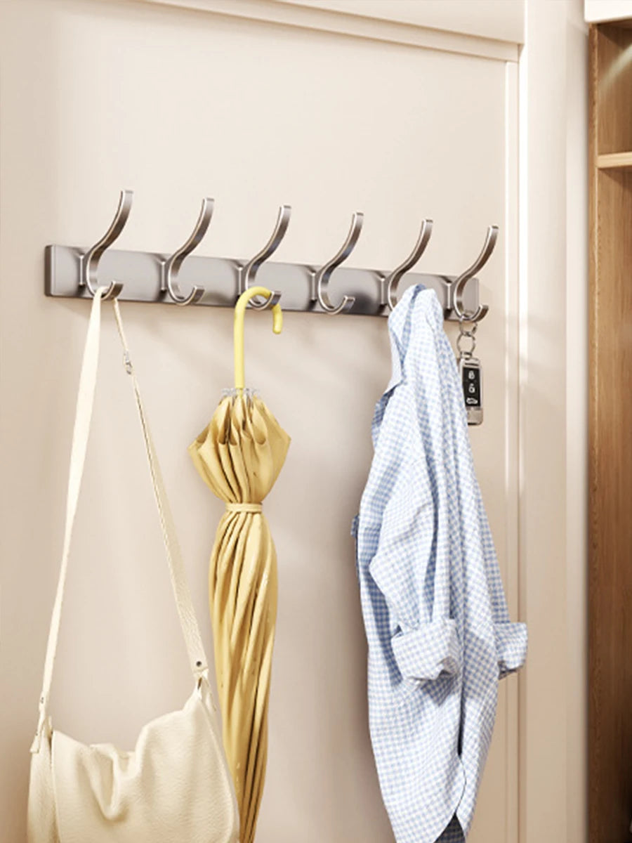 Adhesive Wall Clothes Hooks – No-Drill Bathroom Towel & Door Back Hanging Hooks