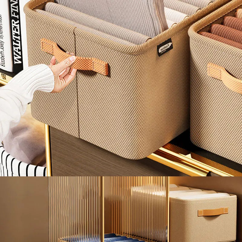 Thickened Foldable Clothes Storage Box – Versatile Closet & Drawer Organizer with Reinforced Handles
