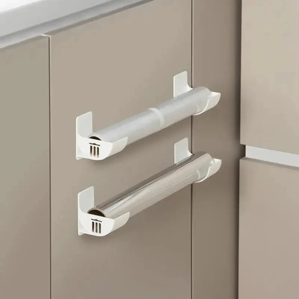 2/4PCS Wall Mounted Trash Bag Holder – Garbage Bag Storage Box & Plastic Film Dispenser for Kitchen