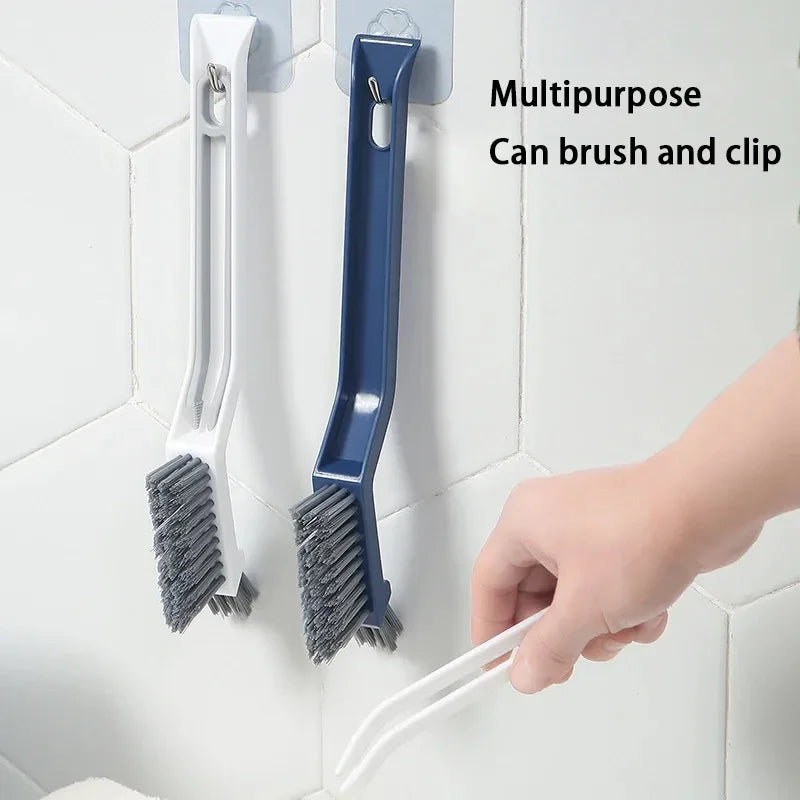 2-in-1 Corner & Gap Cleaning Brush – Multipurpose Bathroom and Floor Tile Scrubber
