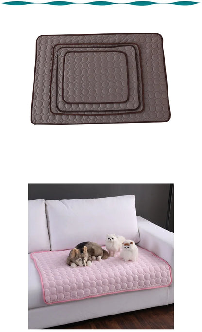 Dog Cooling Mat Summer Pet Cold Bed for Small and Large Dogs, Reusable Cooling Pad Blanket for Cats, Sofa, Floor, and Crate Use