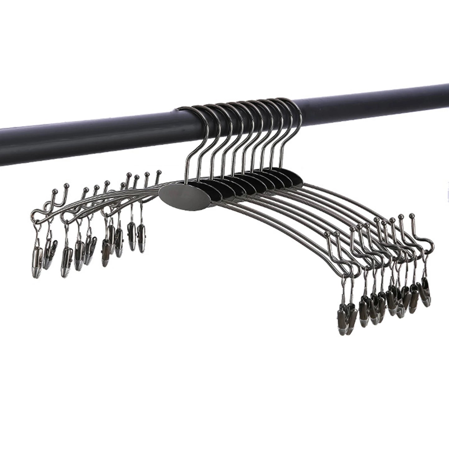 Metal Multi-Hook Underwear Hanger Set (5PCS) – Heavy-Duty Clips Rack for Socks, Bras & Small Clothes