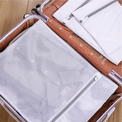 Mesh Laundry Bags for Delicates, Reusable Zippered Lingerie Wash Bags Set for Underwear and Clothes Protection