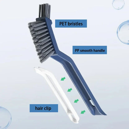 2-in-1 Corner & Gap Cleaning Brush – Multipurpose Bathroom and Floor Tile Scrubber
