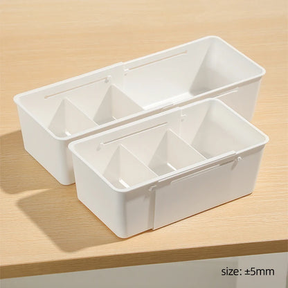 Extendable Drawer Organizer with Adjustable Dividers – Multi-Purpose Storage Box for Home, Office & Kitchen