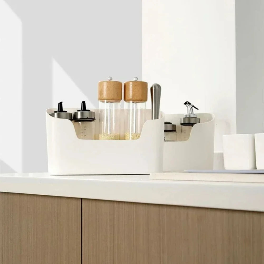 Wall-Mounted Adhesive Storage Rack – Multifunctional Cabinet Door & Under-Sink Organizer for Kitchen & Bathroom