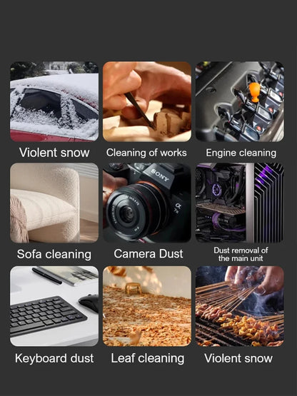 High-Speed Electric Air Blower 1,000,000 RPM Turbo Fan, Portable Dust Cleaner with Vacuum Function, Type-C Rechargeable 55m/s Brushless Jet Blower with LED Display