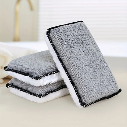 2PCS Car Interior Scrubbing Sponges – Microfiber Car Wash Sponges Auto Detailing Cleaning Pads