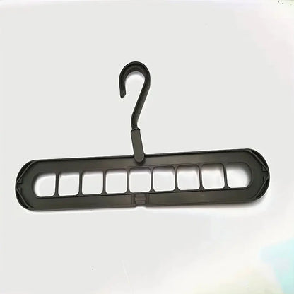 Solid Wood Multi-Hook Clothes Hanger – Vintage Wooden Organizer with 8 Hooks for Underwear & Accessories