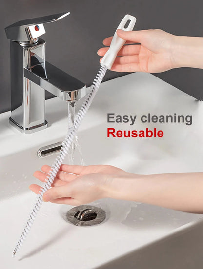 Pipe Dredging Brush – Flexible Drain Cleaner for Bathroom Hair, Sink & Sewer Clog Removal