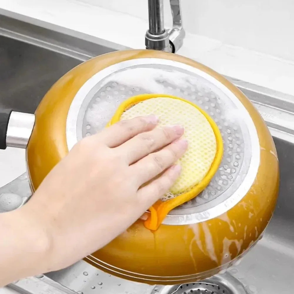 Dishwashing Sponge Reusable Washable – Double-Sided Magic Sponge for Kitchen Cleaning