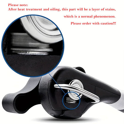 Plastic Hand-Actuated Can Opener – Safety Side-Cut Manual Can Opener with Easy Grip Handle
