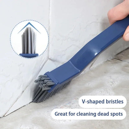 2-in-1 Corner & Gap Cleaning Brush – Multipurpose Bathroom and Floor Tile Scrubber