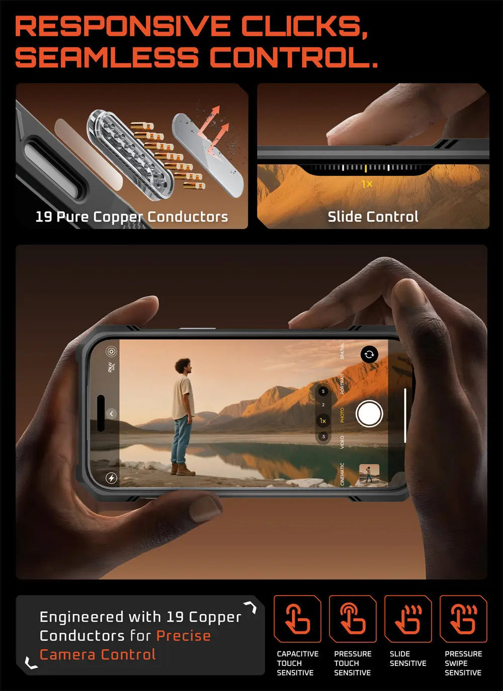 SUPCASE For iPhone 17 Pro Max Case with Camera Control Capture Button UB Grip Heavy Duty Rugged Magnetic Phone Case with Stand