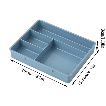 Stackable Desk Drawer Organizer – Multi-Cell Storage Tray for Jewelry, Makeup & Office Supplies