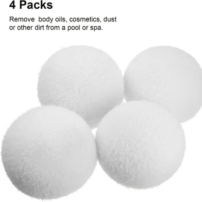 Reusable 3-Inch Oil Absorbing Sponge Cleaning Balls – Floating Pool Filters for Pools, Hot Tubs, and Spas