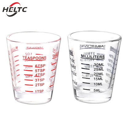 30ML Glass Measuring Cup with Scale – Shot Glass Measuring Cup for Baking, Kitchen, and Bar Use