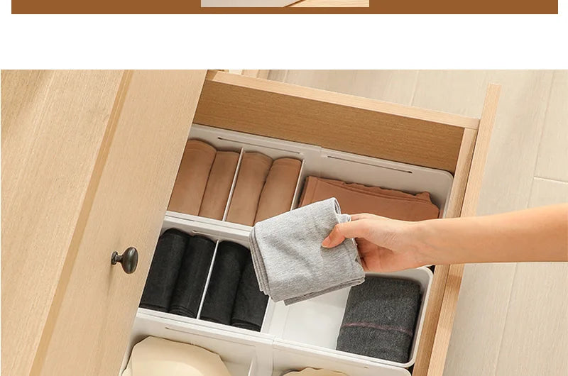 Extendable Drawer Organizer with Adjustable Dividers – Multi-Purpose Storage Box for Home, Office & Kitchen
