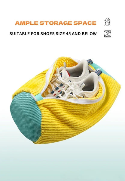 Shoe Washing Bag for Washing Machine – Zippered Laundry Cleaning Bag with Soft Fibers for Sneakers