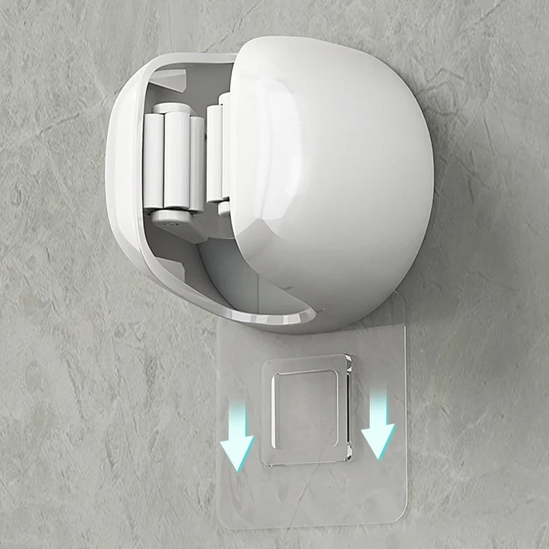 Self-Adhesive Roller Mop Hooks – Wall-Mounted Broom & Cleaning Tool Organizer Rack for Bathroom & Home