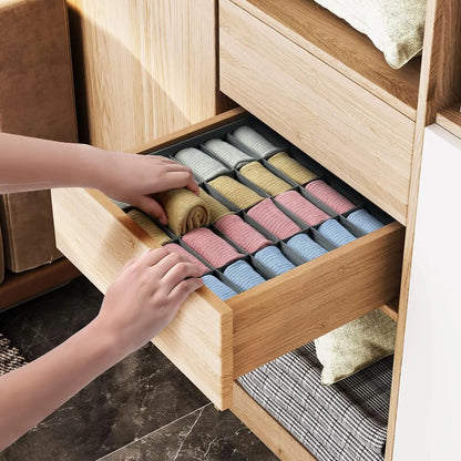 Underwear Drawer Organizer Box – Bra, Socks & Clothes Storage for Cabinet, Closet & Wardrobe
