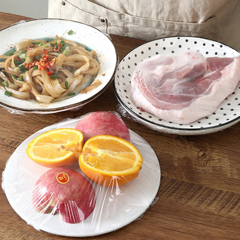 Cling Film Roll Holder with Cutter, Adjustable Plastic Wrap & Aluminum Foil Dispenser, PE Kitchen Organizer for Drawer Storage